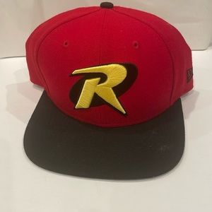 New Era Robin (Batman) SnapBack Hat. (DC Comics) One size fits most.